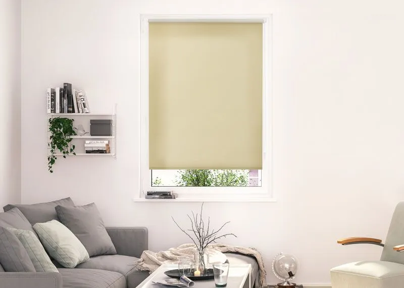 Blickdichtes Rollo zum Klemmen, Kleben und Bohren für das Wohnzimmer