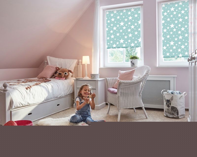 Lichtdurchlässige Rollos mit Motiv