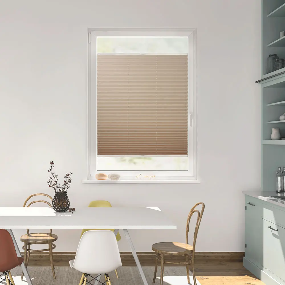 Badezimmer Plissee Kalmar Sand